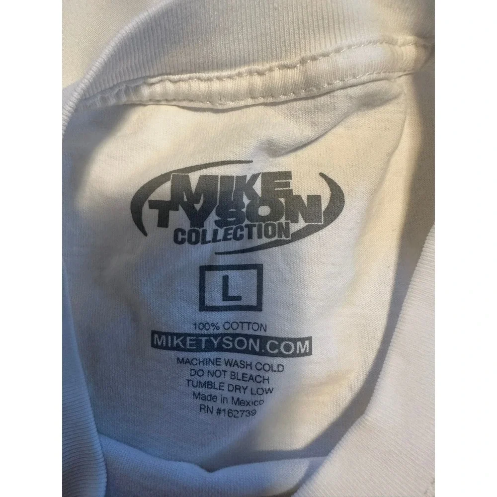 Mike Tyson 1986 Heavyweight Champion Judgment Day T-Shirt White Mens‎ Large - Picture 3 of 5